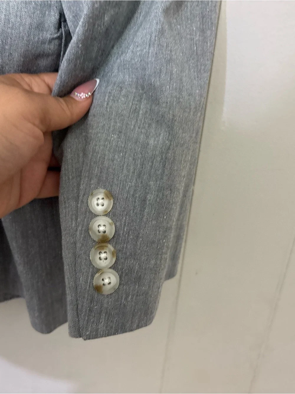 J.Crew Ludlow Somelos Blazer 40R Gray Stretch Cotton Linen Sport Coat NWT